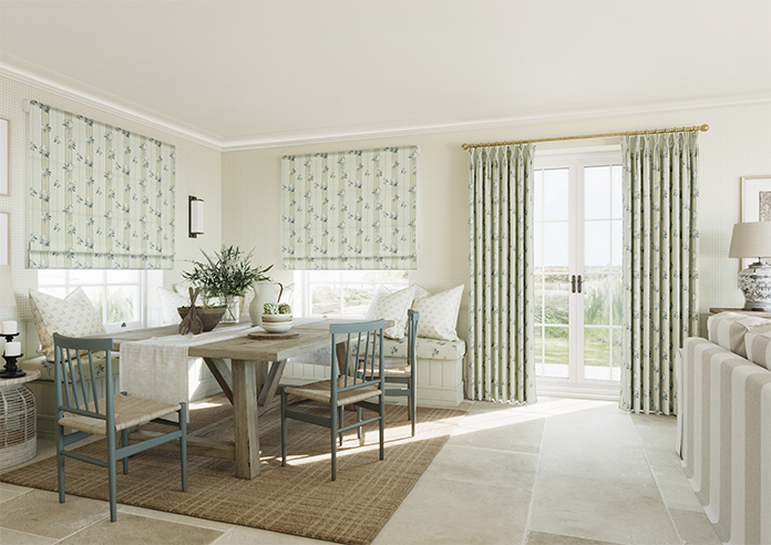 Upton, Apple Bee Bud Green - Roman Blind - Image 6
